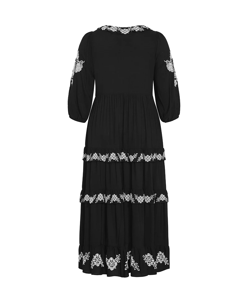 City Chic Plus Size Boheme Maxi Dress