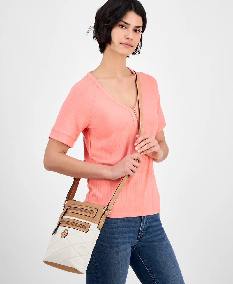 Giani Bernini Small Quilted North South Crossbody