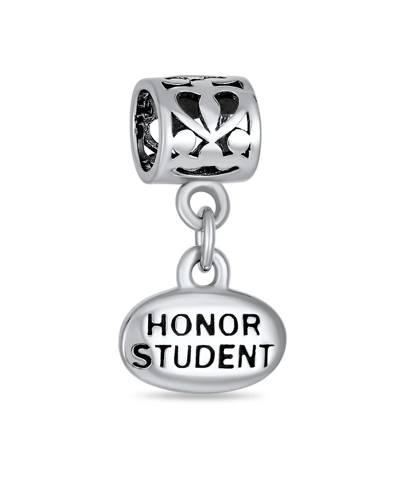 Bling Jewelry Graduate Dangle Charm Bead Sterling Silver European Bracelet