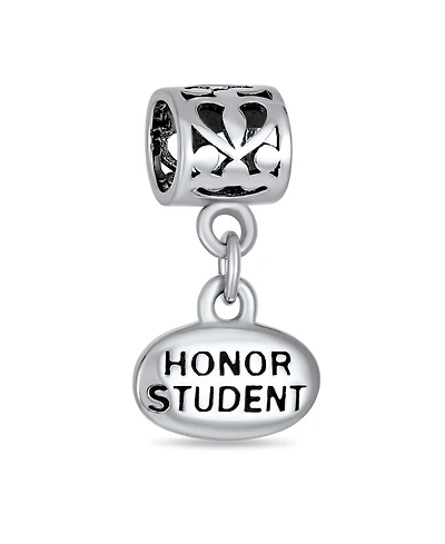 Bling Jewelry Graduate Dangle Charm Bead Sterling Silver European Bracelet