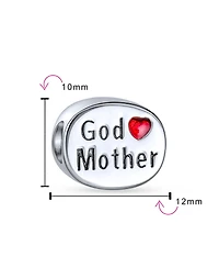 Bling Jewelry Love Red Heart Oval Charm Bead Sterling Silver European Bracelet