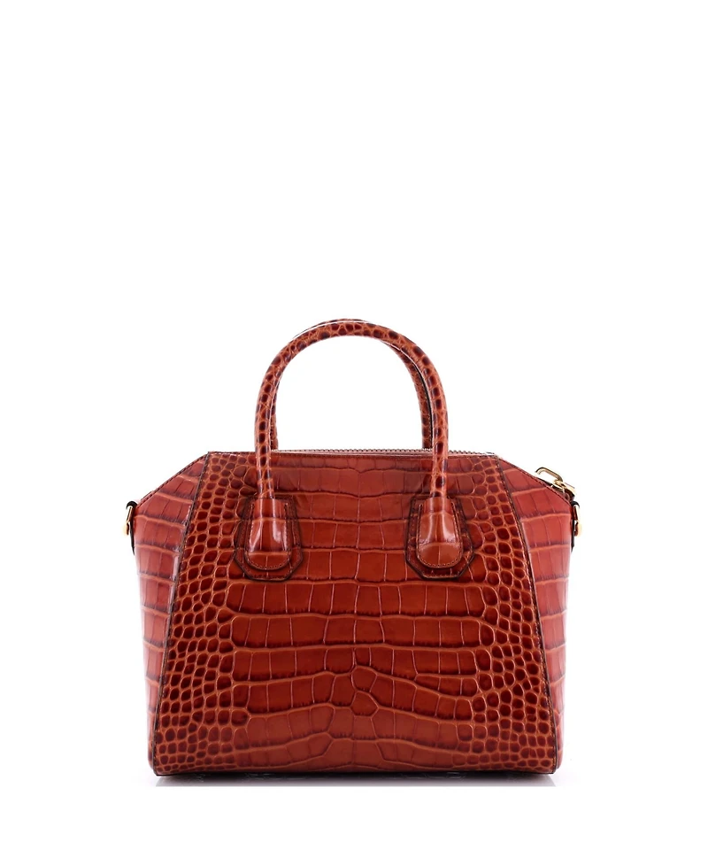 Pre-Owned Givenchy Small Antigona Bag Embossed Leather
