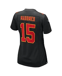 Nike Women's Patrick Mahomes Carbon Black Kansas City Chiefs Super Bowl Lix Fashion Game Jersey