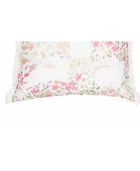 18' x 18" Spring Silhouette Easter Bunnies Rabbits Floral Flowers Decorative Accent Throw Pillow