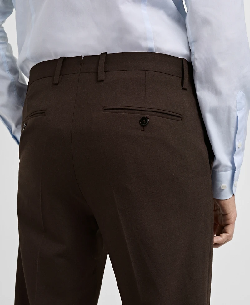 Mango Men's Slim-Fit Wool Suit Pants