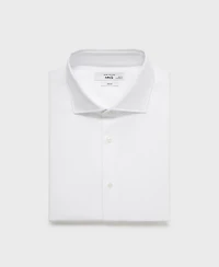 Mango Men's Slim-Fit Cotton Poplin Dress Shirt