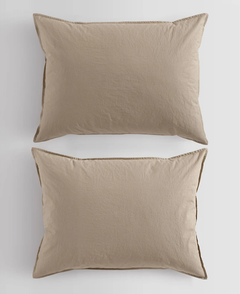 Calvin Klein Washed Percale Solid 2-Pc. Comforter Set, Twin/Twin Xl