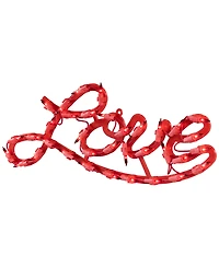 Northlight 17" Lighted Love Script Valentine's Day Window Silhouette Decoration