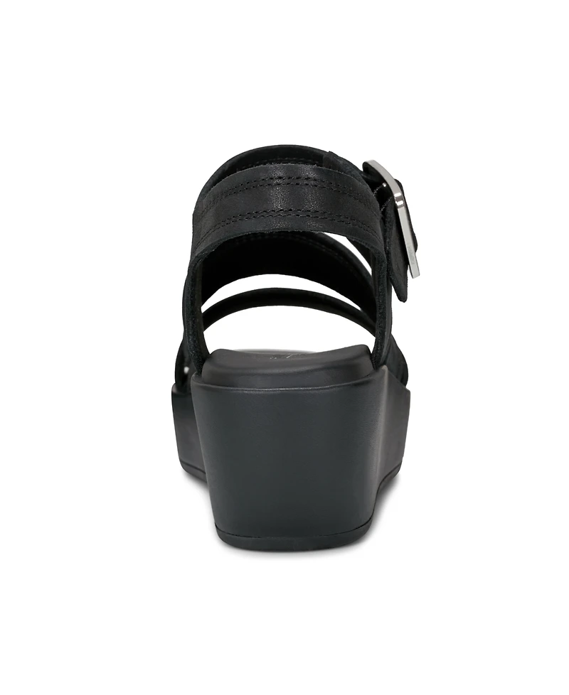 Rockport Women's Anala Strappy Open Toe Casual Wedge Sandals