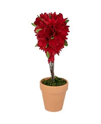 Northlight 14.5" Artificial Mixed Floral Valentine's Day Potted Topiary