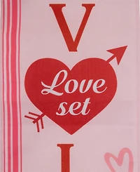 Northlight "Welcome" and "Happy Valentine's Day" Outdoor Door Banners, 71"