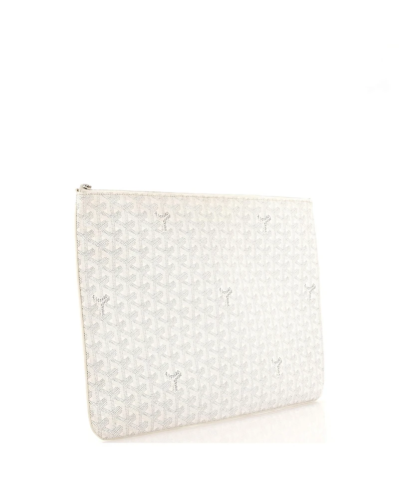 Pre-Owned Goyard Gm Senat Zip Pouch Coated Canvas