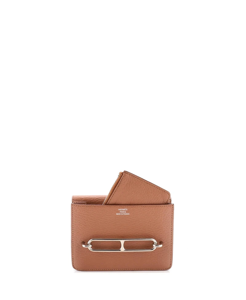 Pre-Owned HERMES Roulis Slim Wallet Chevre Mysore