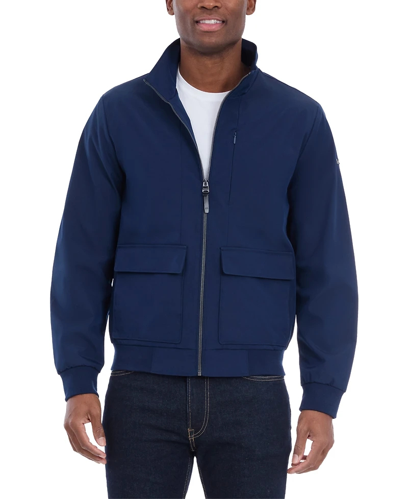 Michael Kors Men's Solid-Color Stand-Collar Hipster Jacket