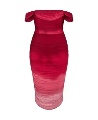 Plus Alyssa Print Midi Dress