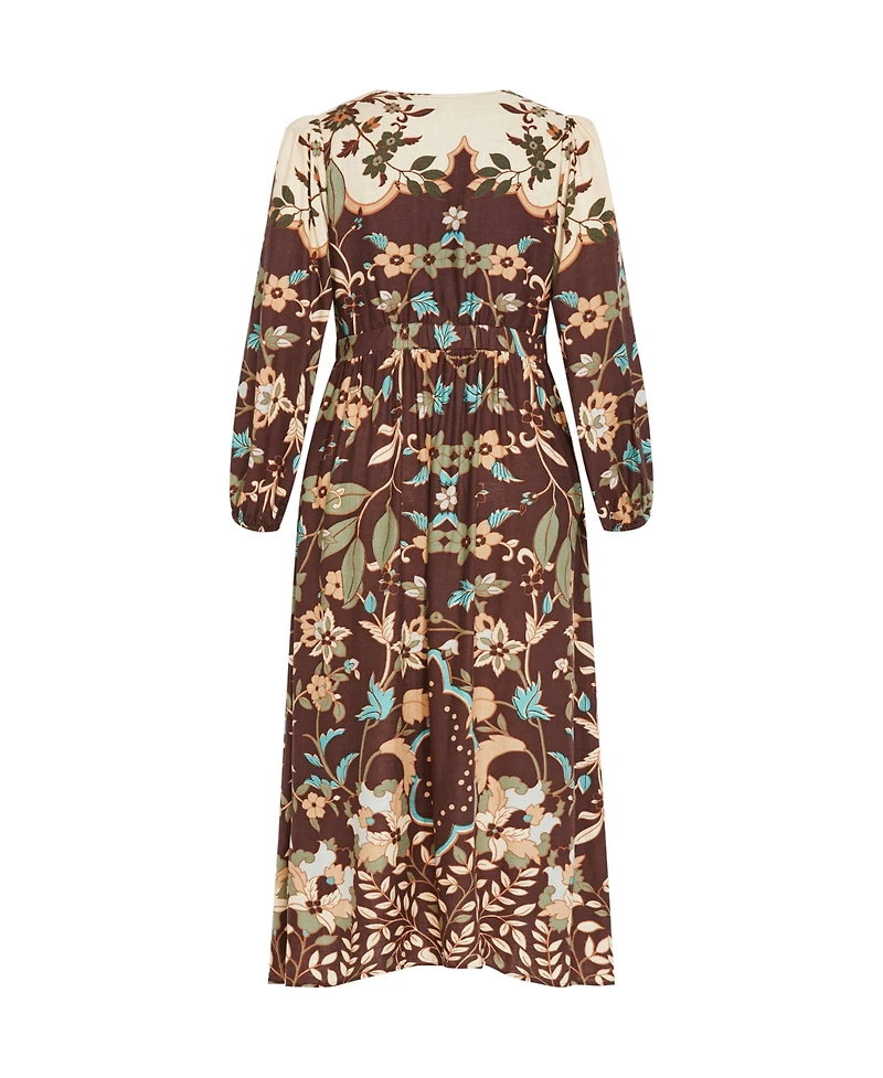 Plus Florence Placement Maxi Dress