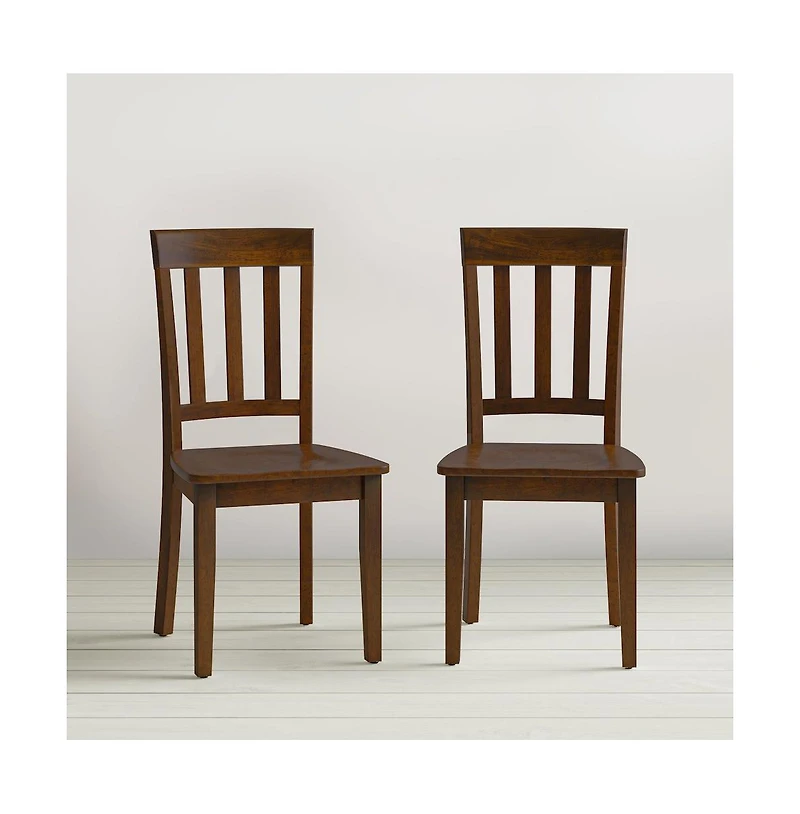 Jofran Simplicity Solid Wood Classic Slat Back Dining Chair (Set of 2