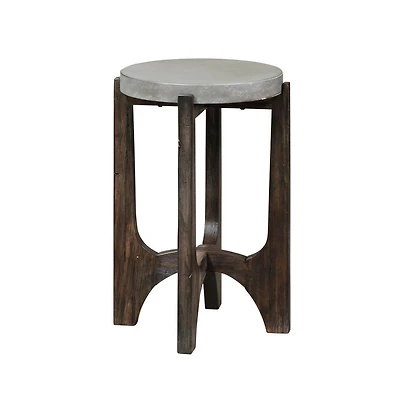 Cascade Chair Side Table in Wirebrush Rustic Brown