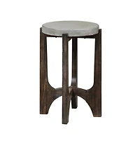 Cascade Chair Side Table in Wirebrush Rustic Brown