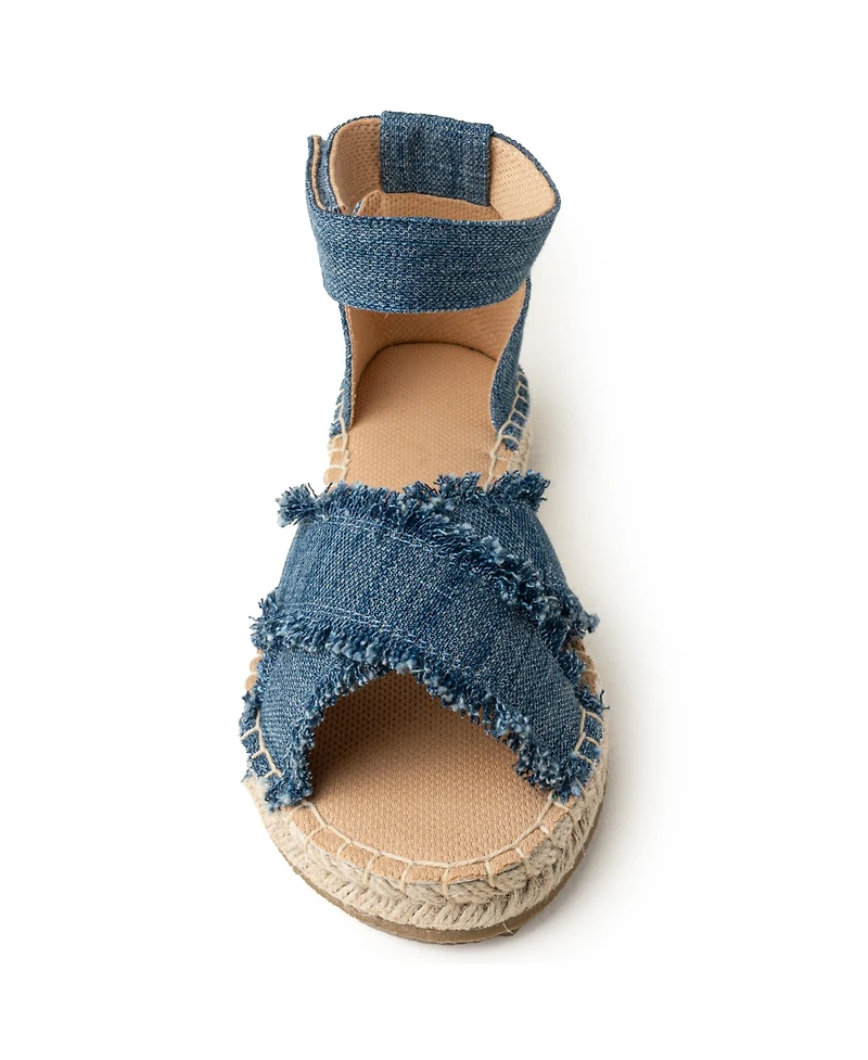 Minnetonka Women's Pemma Ankle Strap Espadrille Sandals