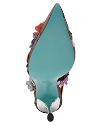 Betsey Johnson Women's Aimey Floral Applique Mesh Pumps