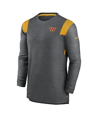 Nike Men's Heather Charcoal Washington Commanders Player Performance Long Sleeve T-Shirt