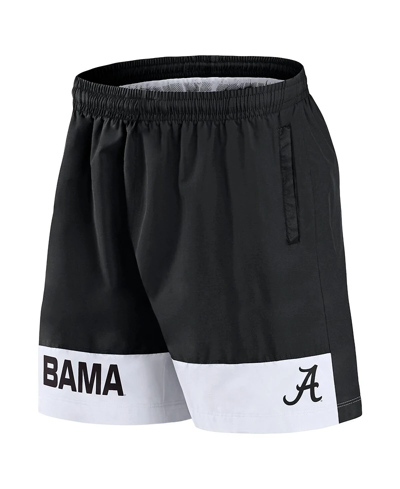 Fanatics Men's Black Alabama Crimson Tide Elements Intensity Woven Shorts