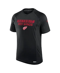Fanatics Men's Black Detroit Red Wings Authentic Pro Rink Tech T-Shirt