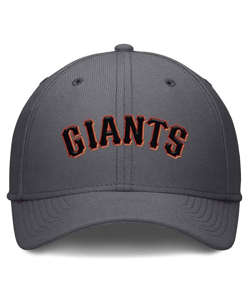 Nike Men's Gray San Francisco Giants Swoosh Performance Flex Hat