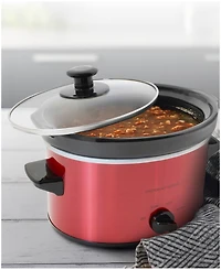 Elite Cuisine 2 Quart Oval Stainless Steel Slow Cooker
