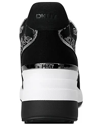 Dkny Women's Kamay Lace-Up Wedge Sneakers