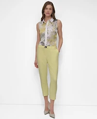Dkny Women's Flat-Front Straight-Leg Ankle Pants