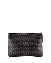 Pre-Owned Goyard Mm Senat Zip Pouch Coated Canvas