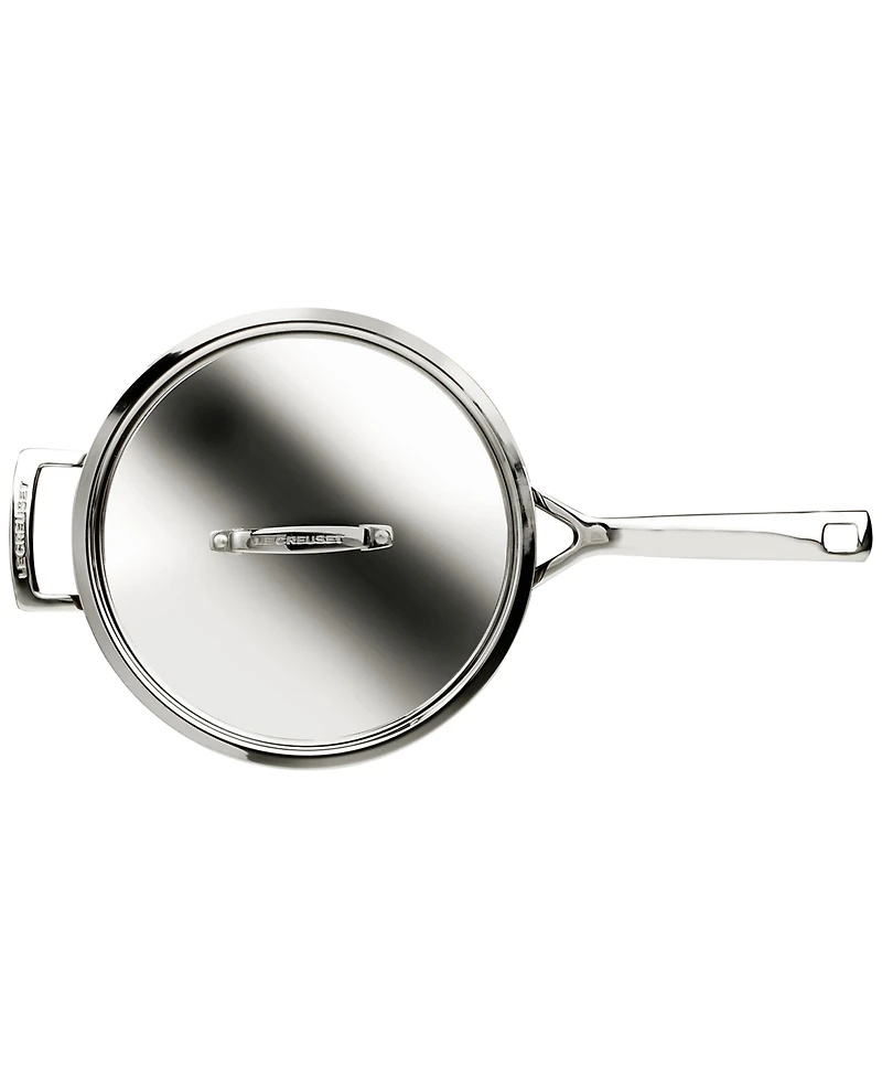 Le Creuset Classic Stainless Steel Round Chefs Pan, 3.5 Qt.