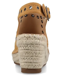 Journee Collection Women's Crisie Peep Toe Espadrille Wedge Sandals