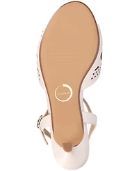 Journee Collection Women's Jessly Perforated Kitten Heel Dress Sandals
