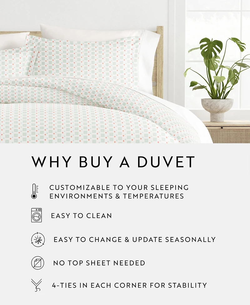 ienjoy Home Lucid Dreams Patterned Duvet Cover Set, King/California King