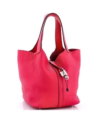 Pre-Owned HERMES Mm Eclat Picotin Lock Bag Clemence with Swift