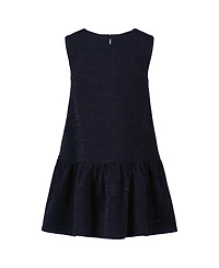 Blueberi Boulevard Toddler and Little Girls Drop Waist Sleeveless Peplum Hem Dress