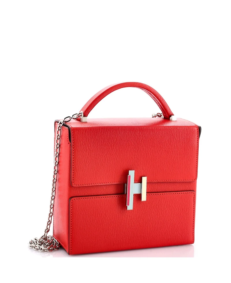 Pre-Owned HERMES Cinhetic Top Handle Bag Chevre Mysore