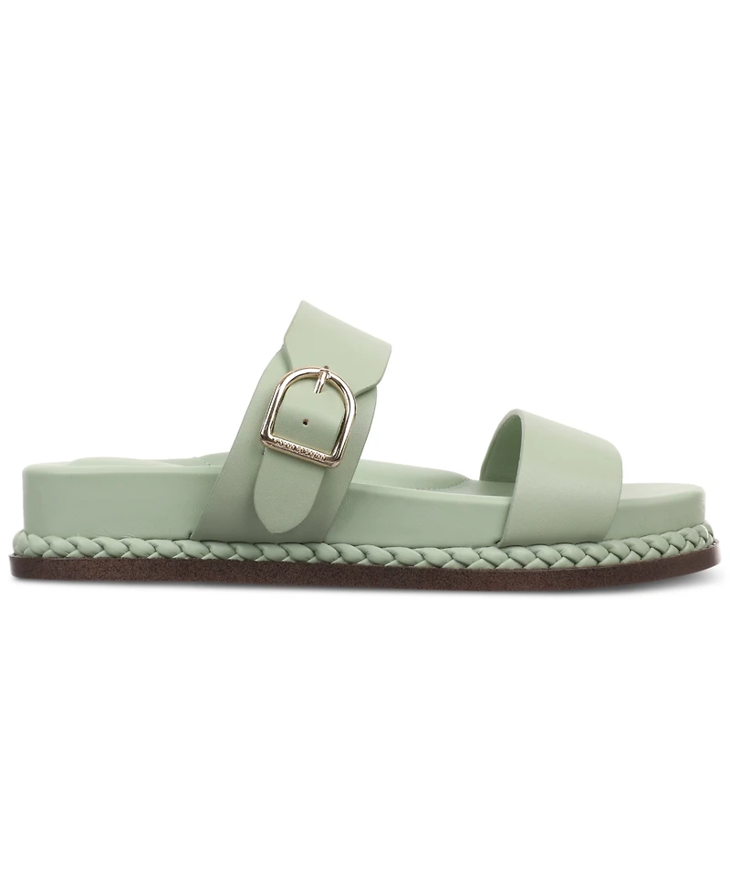 Giani Bernini Women's Gianaa Memory Foam Double Band Footbed Sandals, Created for Macy's