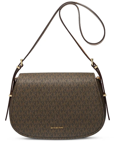 Michael Kors Lydia Small Monogram Flap Messenger