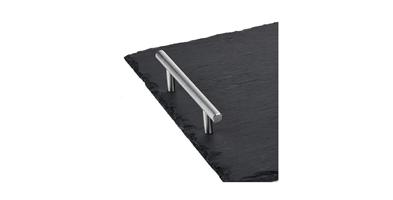 Wolfgang Puck Slate Tray with Stainless Steel Handles Model 679-689