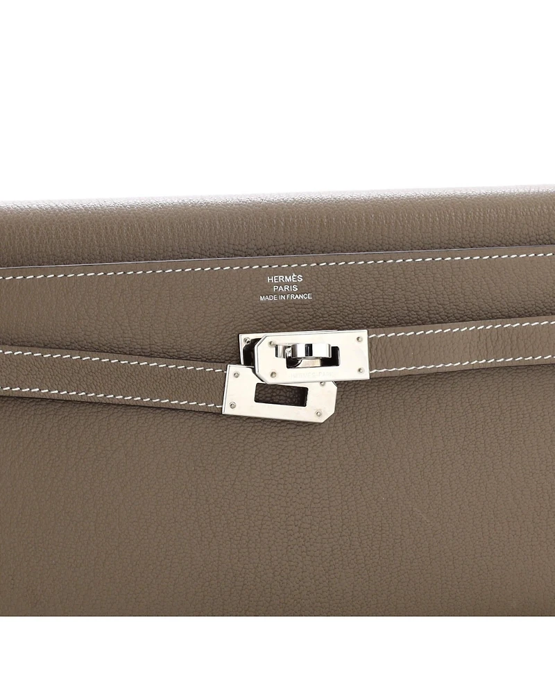 Pre-Owned HERMES Kelly To Go Wallet Chevre Mysore
