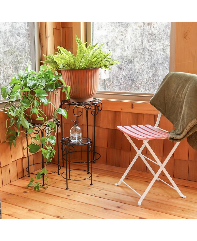 Carlotta Metal Indoor or Outdoor Planter with Drainage Hole - 14.75 in