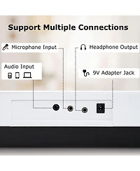 61-Key Electronic Keyboard Piano with 350 Rhythms 350 Timbres 50 Demo Songs