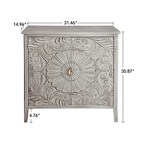Sideboard Storage Cabinet, Vintage Accent Cabinet with Shelf, 2 Door Buffet Server Console Cabinet for Kitchen Dining Room Living Room Hallway