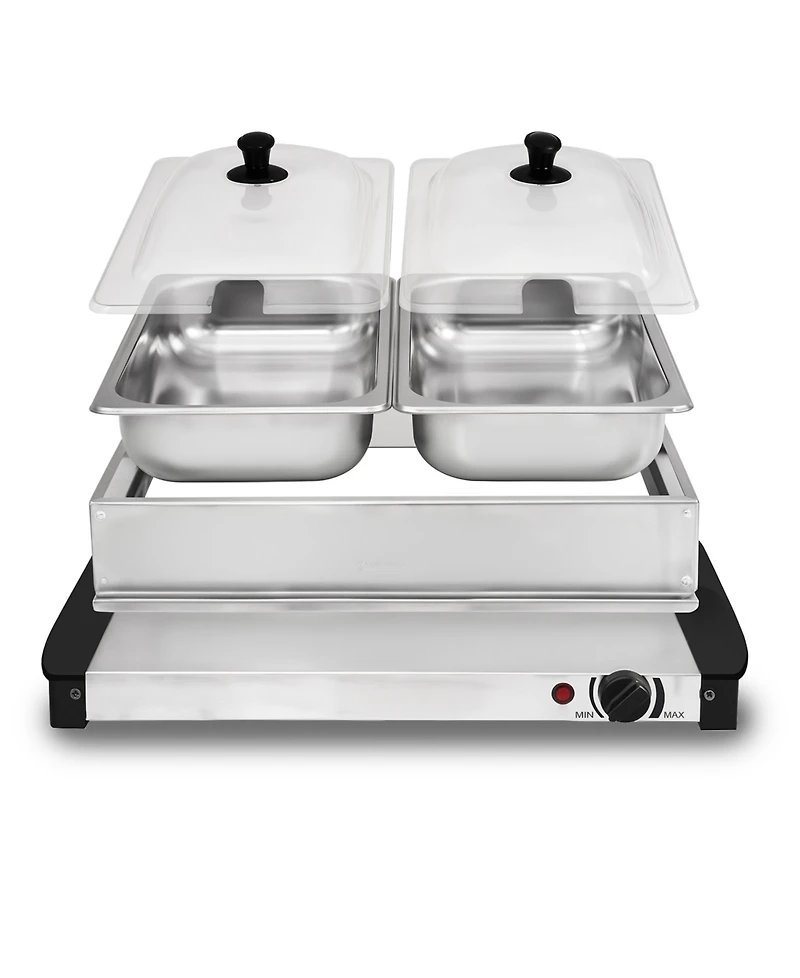 Elite Cuisine 5 Quart Stainless Steel Electric Buffet Server