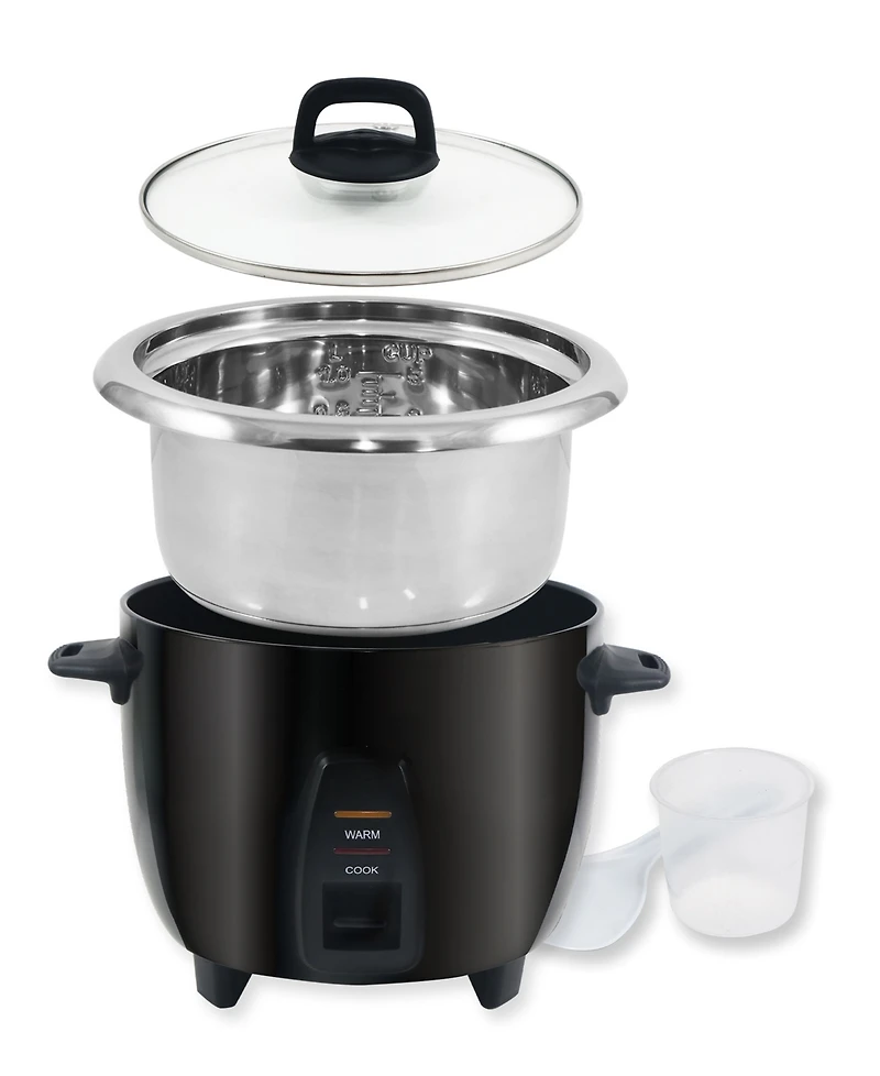 Elite Cuisine 10-Cup Rice Cooker with Stainless-Steel Inner Pot