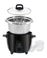 Elite Cuisine 10-Cup Rice Cooker with Stainless-Steel Inner Pot